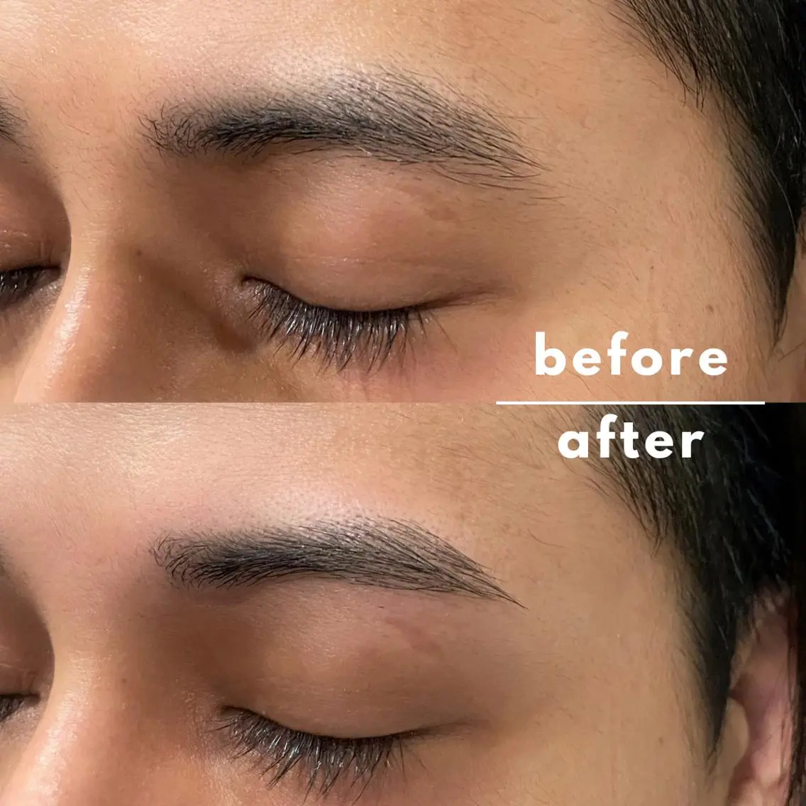 メンズ眉毛ワックスの写真