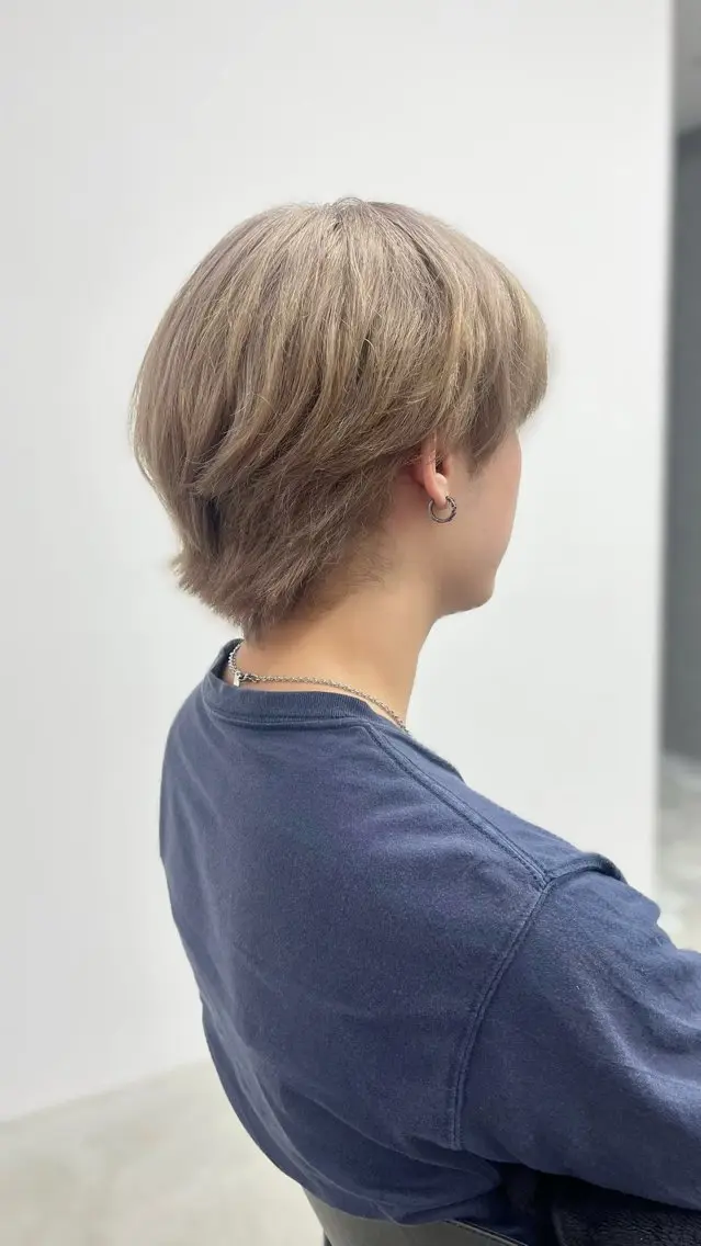 ショート メンズ ヘアカラー Telasu/ wakabaのヘアスタイル
