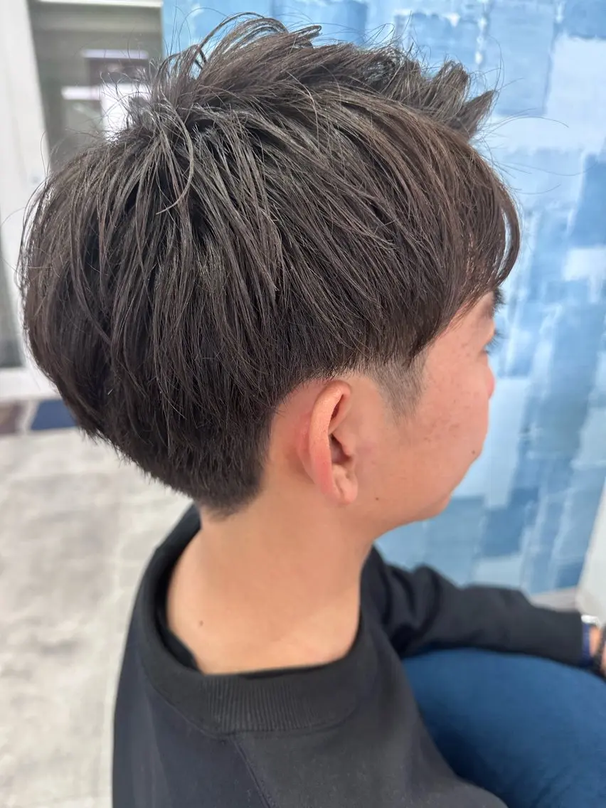 メンズ メンズパーマ カット Noyヨシモト ヒロトのヘアスタイル