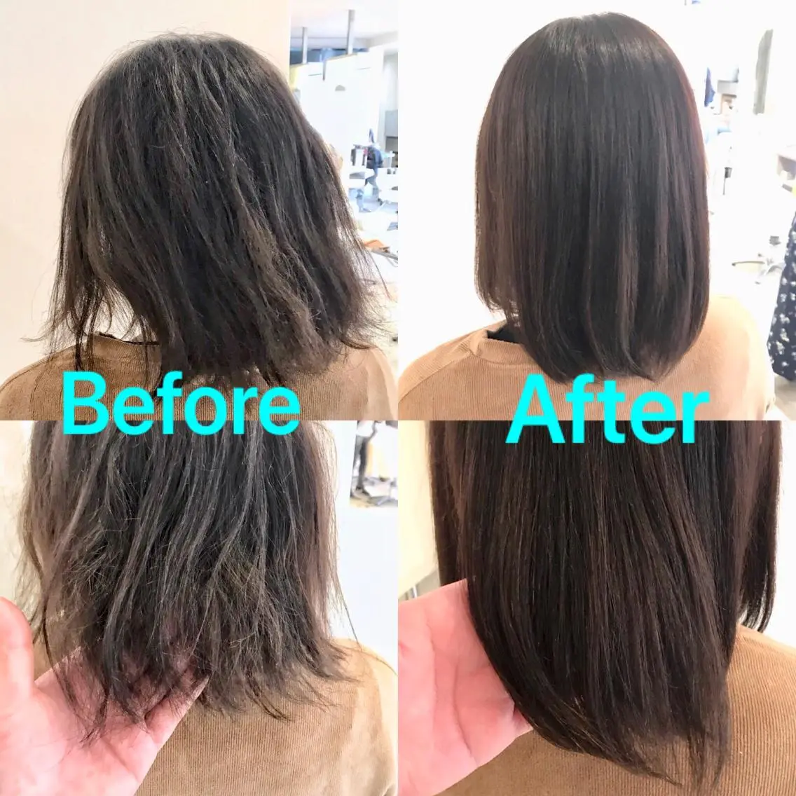 ミディアム パーマ くせ毛 ストレートパーマ 縮毛矯正 トリートメント Miru by INCE HAIRのヘアスタイル