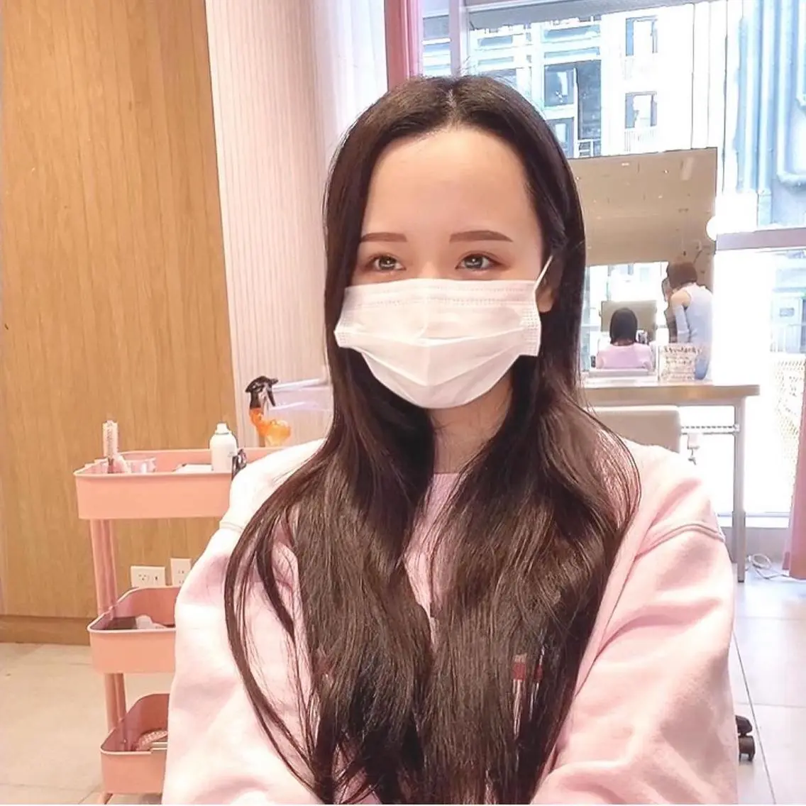 セミロング カット ヘアカラー トリートメント 韓国くびれレイヤー 🇰🇷はづきのヘアスタイル