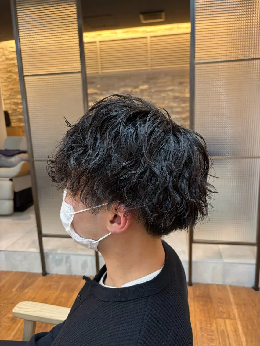 メンズカット＋パーマ✨ご新規様・営業時間（平日11:00​〜​土日祝10:00​〜​）限定✨⚠️メンズ限定の写真