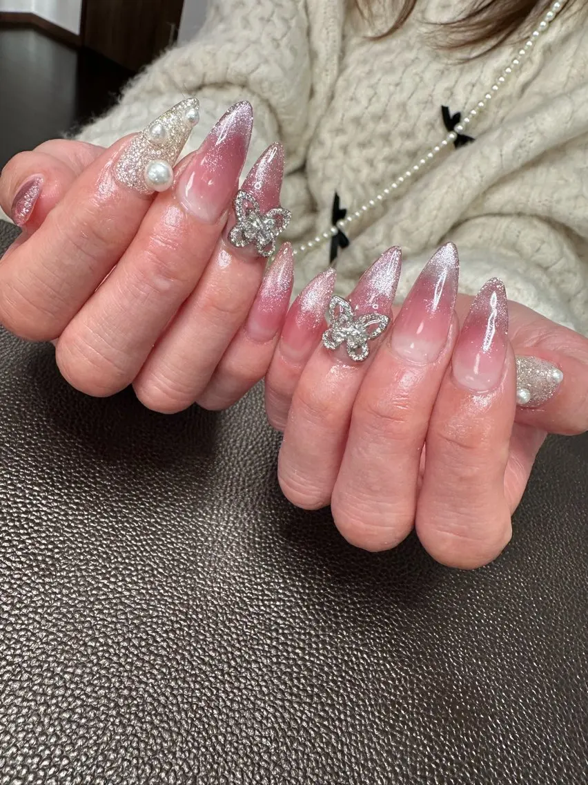 ネイル ロングネイル ハンドネイル Sugar Erikaのネイルデザイン