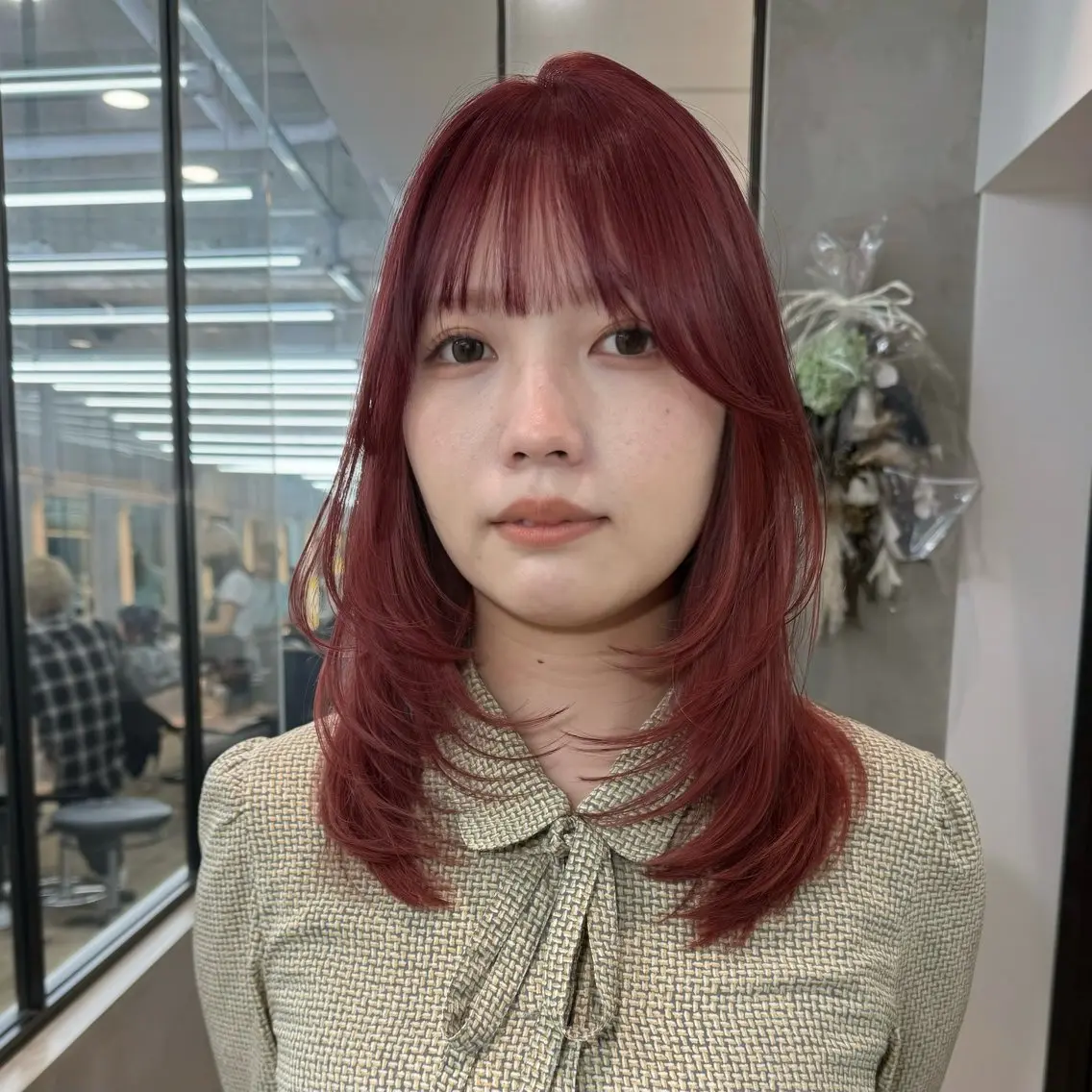 ミディアム カラー カット ヘアカラー トリートメント ♥️ブリーチ/ボブ/ レイヤー♥️maiのヘアスタイル