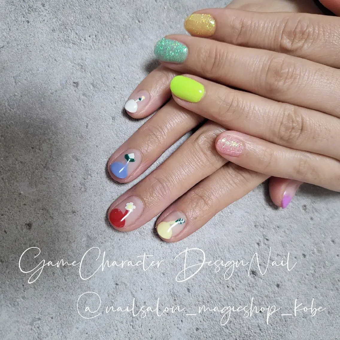 ネイル ジェルネイル ゴージャス ラメ(グリッター) ワンカラーネイル ソフトジェル ハンドネイル Nailsalon MagicShopのネイルデザイン