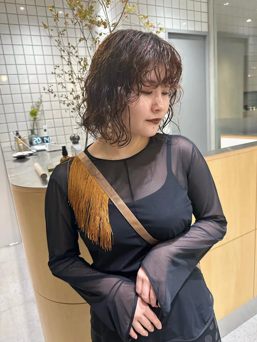 パーマ カット パーマ 小北 つつみ/生えグセ改善のヘアスタイル