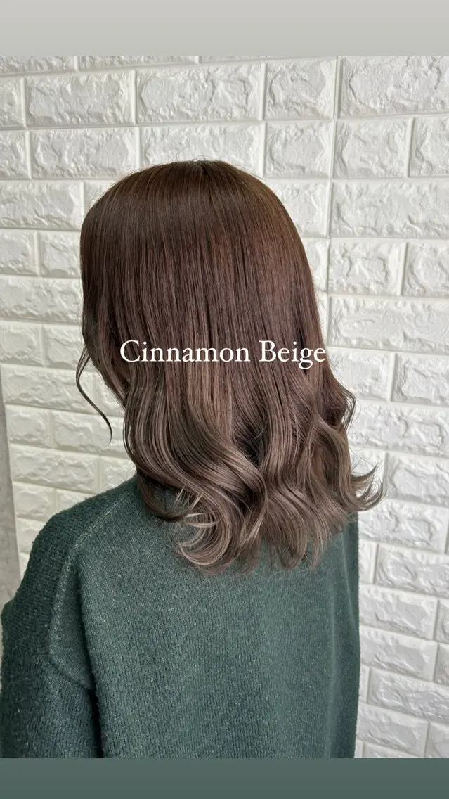 ミディアム カラー ベージュカラー ヘアカラー Rin♡透明感ピンク 🎀白肌ラベンダーのヘアスタイル