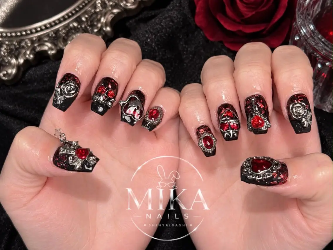 ネイル アートネイル チークネイル ドット フットネイル フレンチネイル ハンドネイル KIMU MIKA.NAILのネイルデザイン