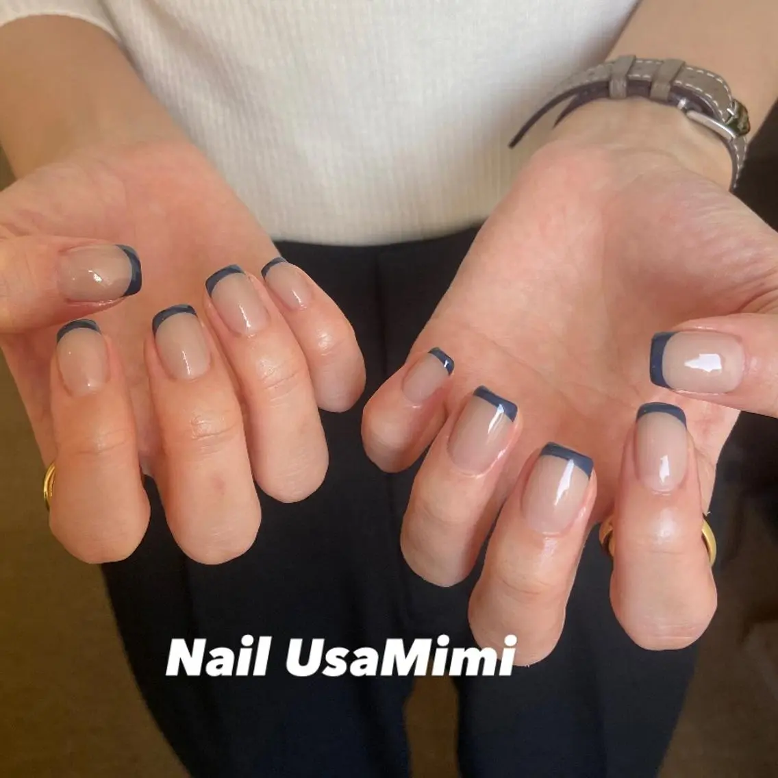 ネイル クリアネイル フットネイル ジェルネイル マグネットネイル 持ち込み 本町ネイルNail UsaMimiのネイルデザイン