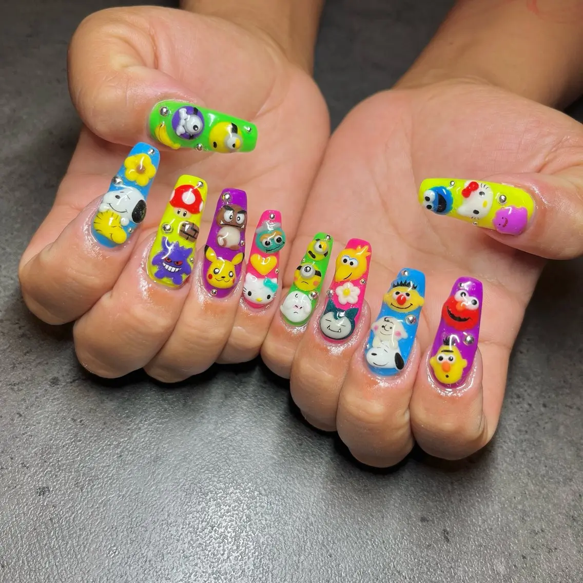 ネイル スカルプネイル しば まなみのネイルデザイン