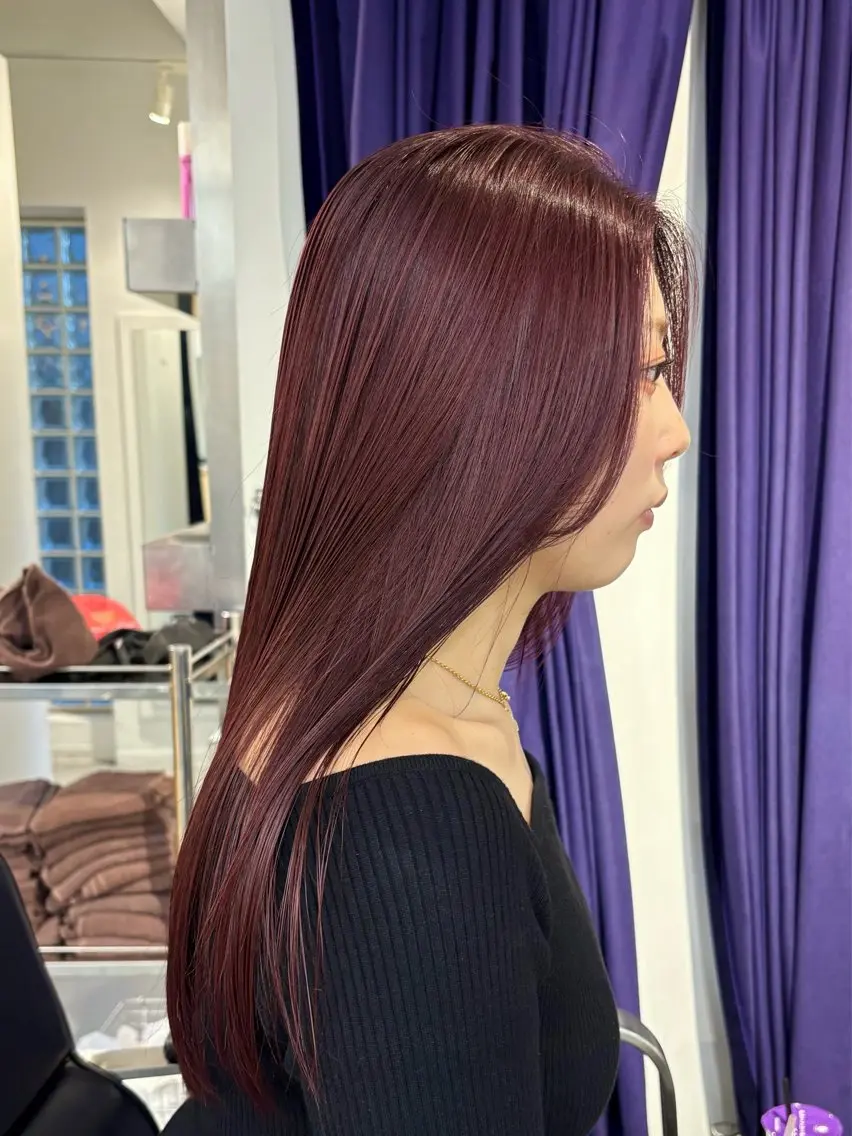 セミロング カラー カット ヘアカラー トリートメント 村田 りょうやのヘアスタイル