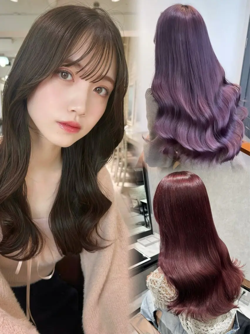 ロング カラー ハルカ🌷ナチュラル 盛れ/韓国ヘアのマツエク・マツパデザイン