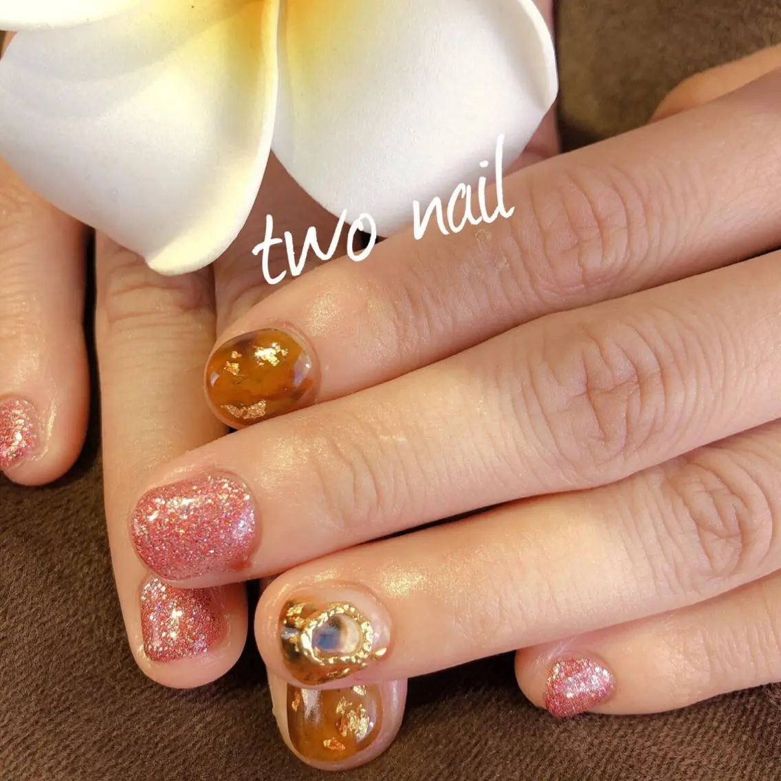 ネイル べっ甲ネイル two nailのネイルデザイン