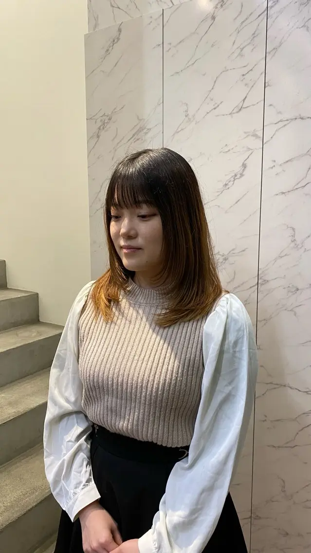 ロング マツザキ マナトのヘアスタイル