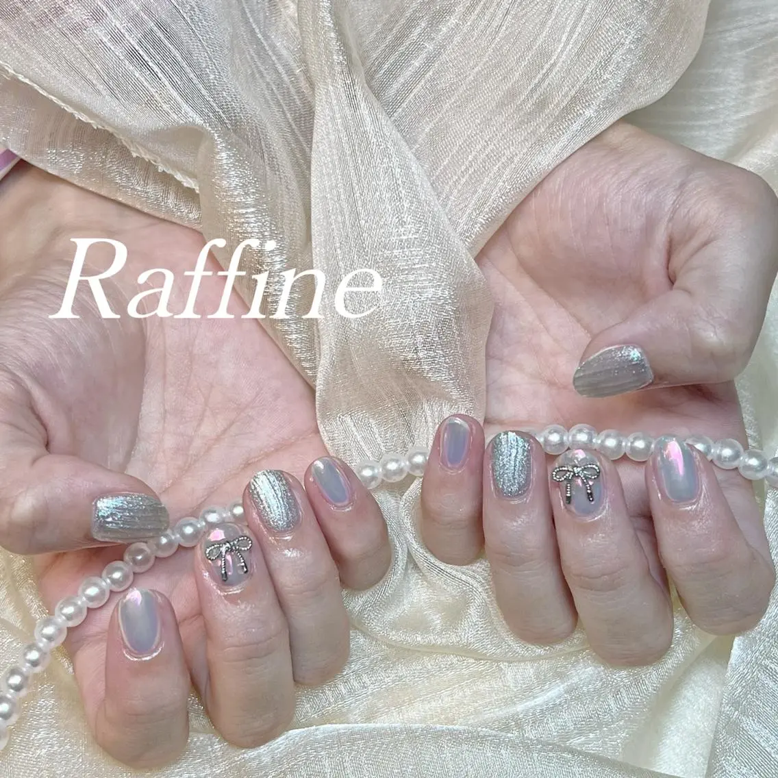 ネイル ハンドネイル RAFFINE haru🦋🩵のネイルデザイン