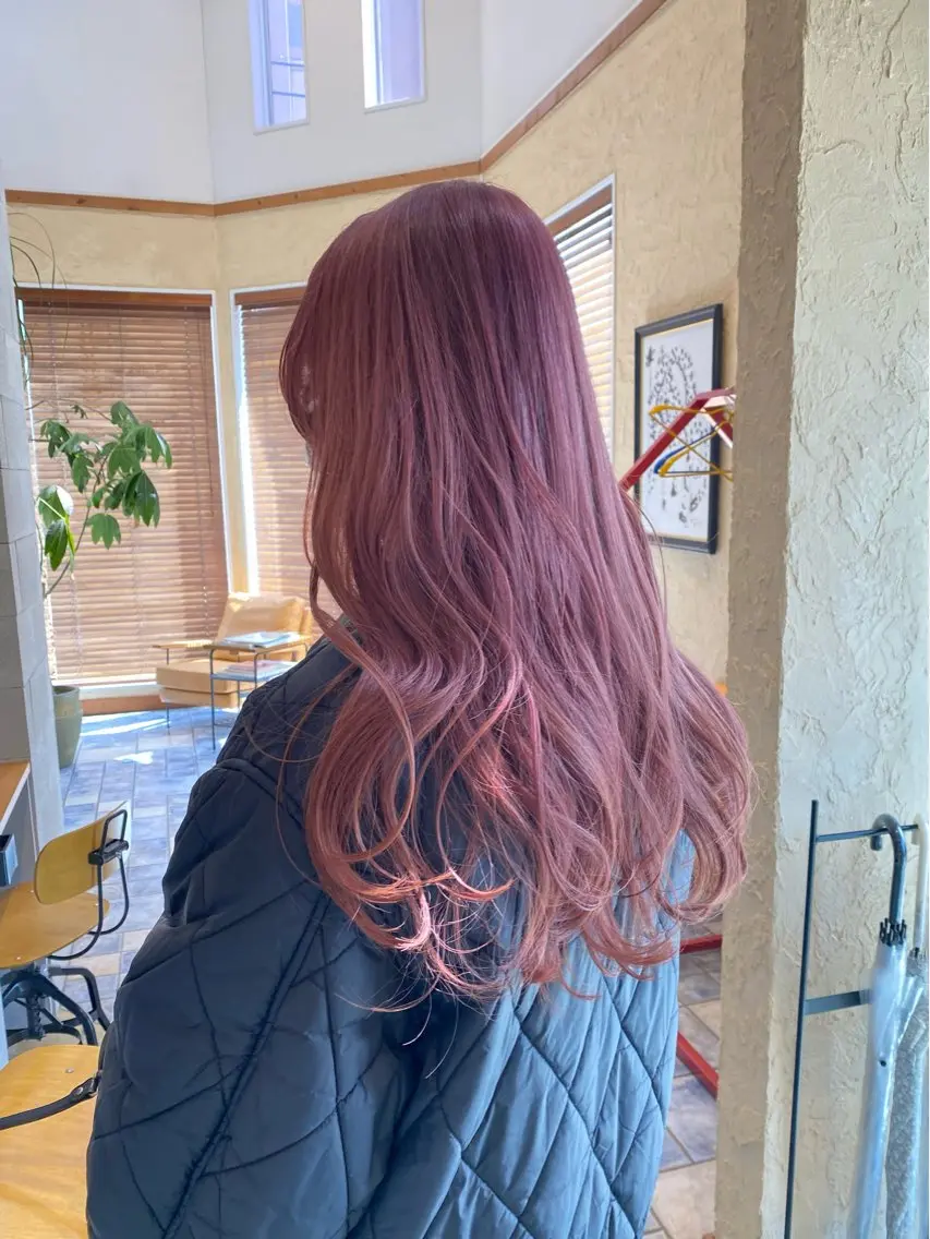 ロング カラー ヘアカラー トリートメント 竹内 柚子のヘアスタイル