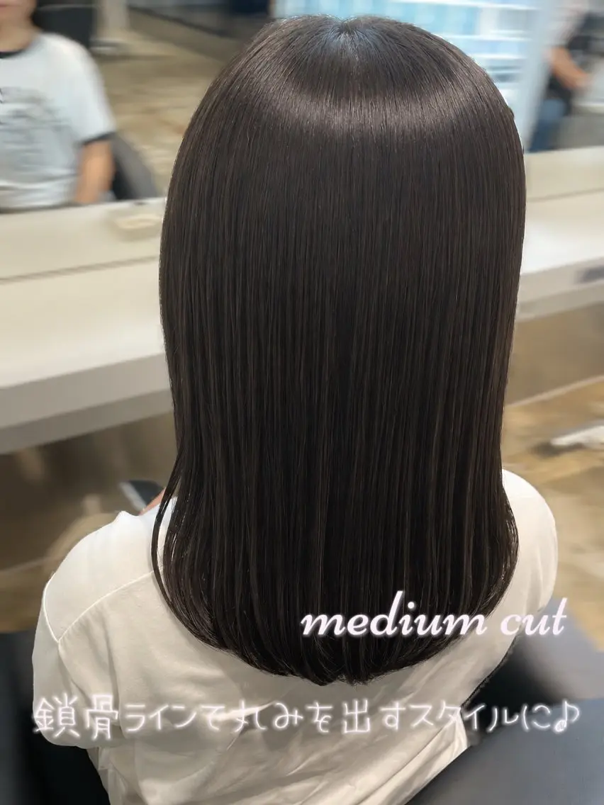 ミディアム カット はづき /梅田のヘアスタイル