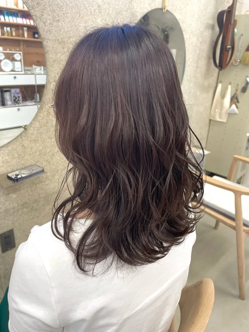 ミディアム カラー ブラウンカラー チョコレートブラウン ラベンダーカラー ヘアカラー 『SiLO』 rumiのヘアスタイル