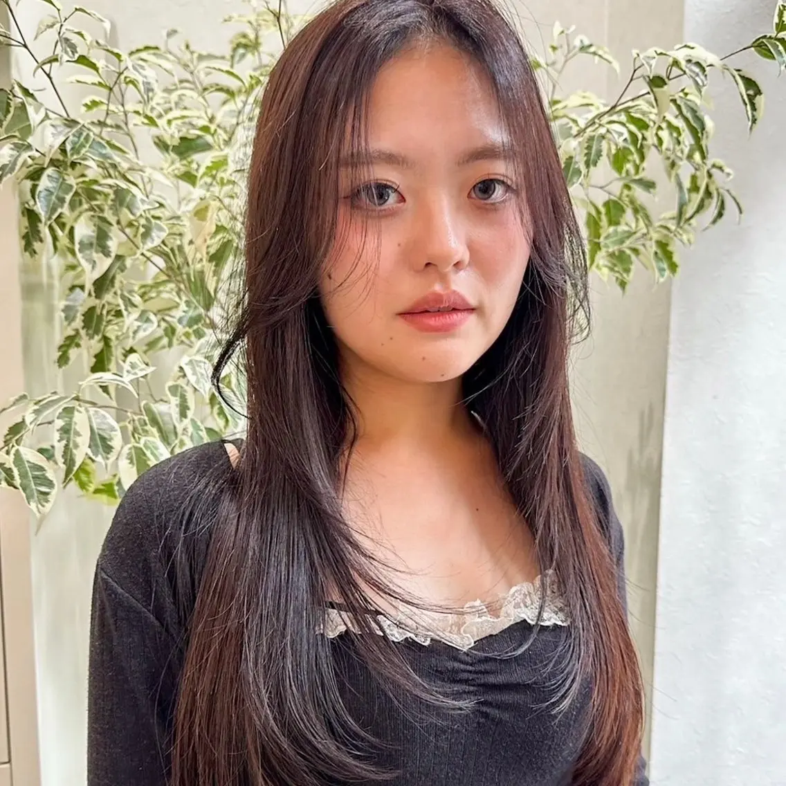 ロング 髪質改善 韓国風ヘア レイヤーカット ロング BALANCE. 弥央のヘアスタイル