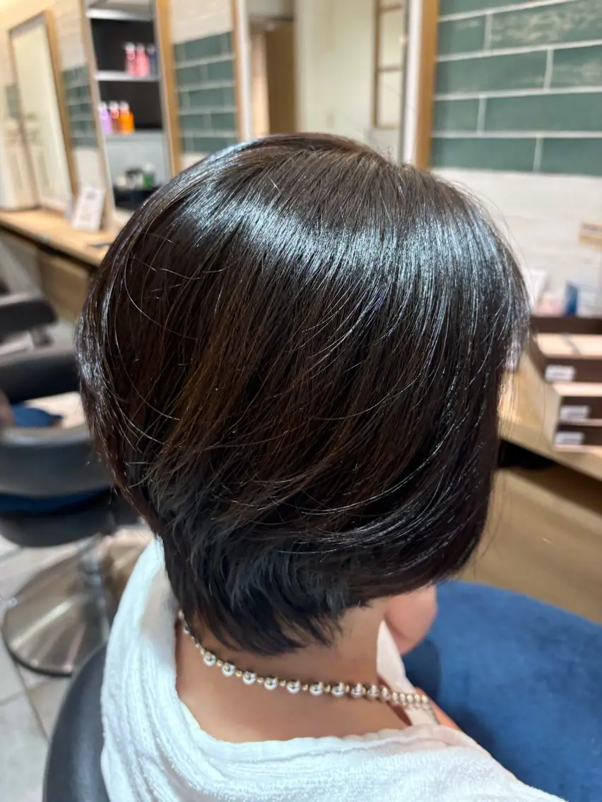 ショート パーマ ショートヘア カット アートディレクター 尾内 友美のヘアスタイル