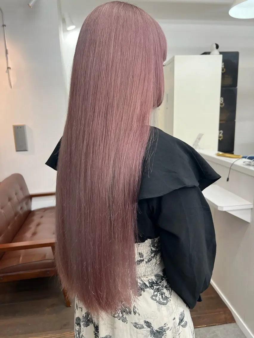 カラー ブリーチ 透明感カラー ヘアカラー 高橋 采江のヘアスタイル