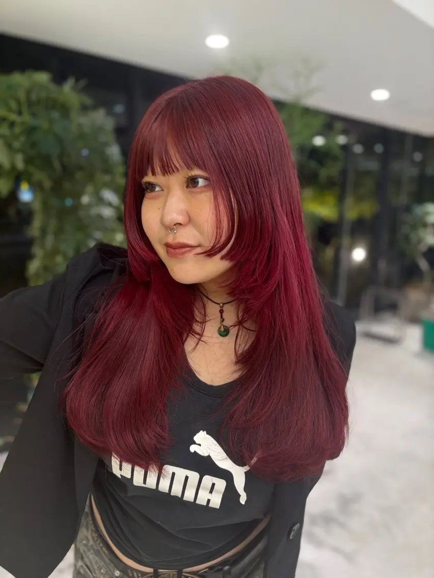 ロング カラー ヘアカラー 堀 愛希子のヘアスタイル