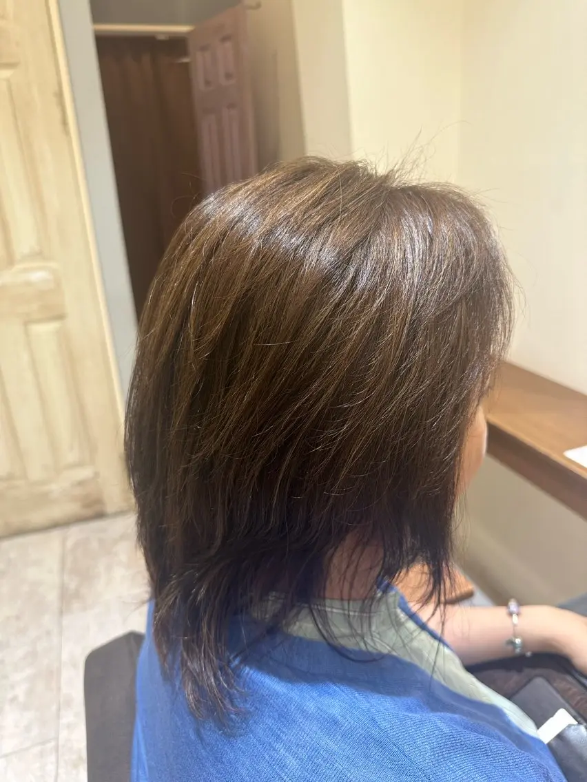 ミディアム カラー Blossom 大山imafujiのヘアスタイル