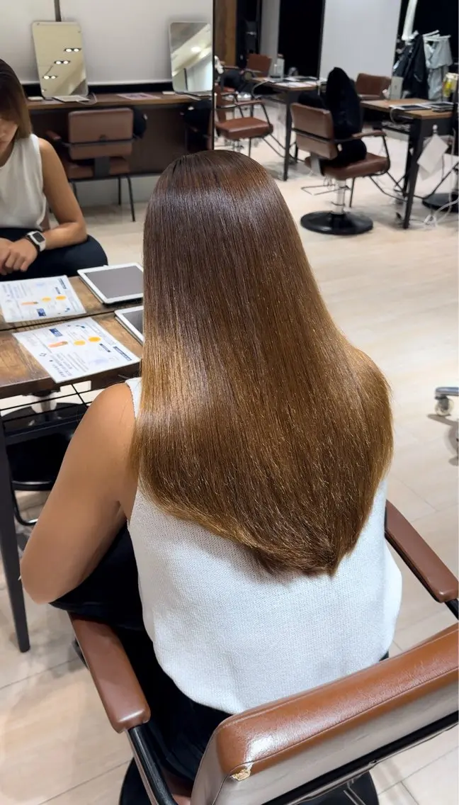 🌟髪質改善縮毛矯正🌟+似合わせカット✂︎+1stepトリートメント🫧の写真