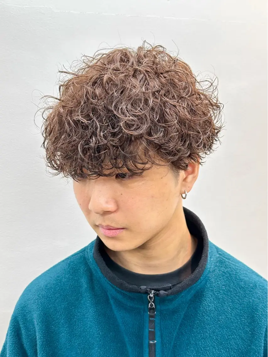 ショート パーマ メンズ カット パーマ メンズパーマ メンズ特化ryoのヘアスタイル