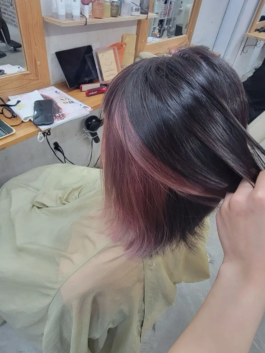 セミロング カラー ATP hairのマツエク・マツパデザイン