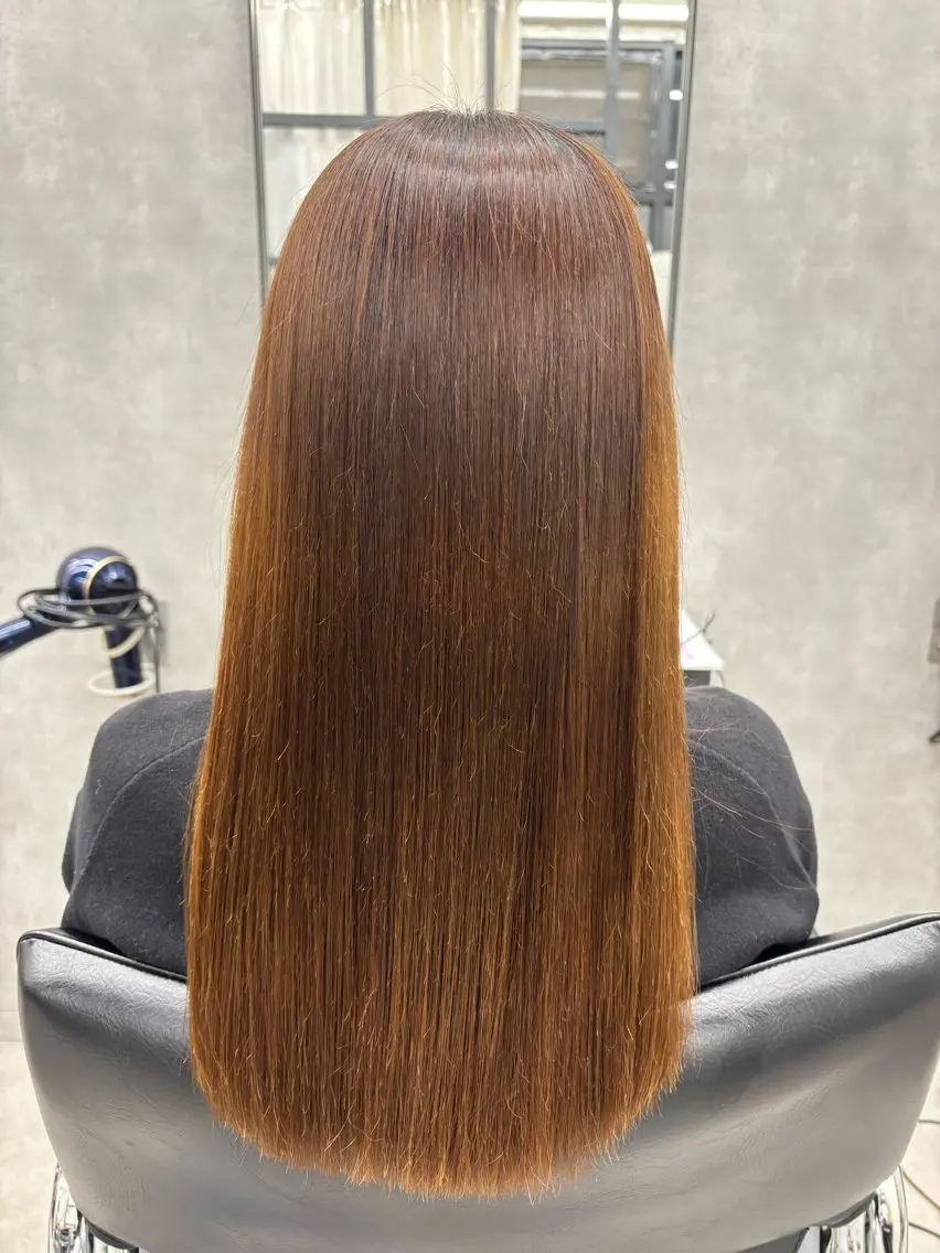 ロング カラー 髪質改善 縮毛矯正 トリートメント すぐ巻ける縮毛矯正 🍀勝倉　麗のヘアスタイル