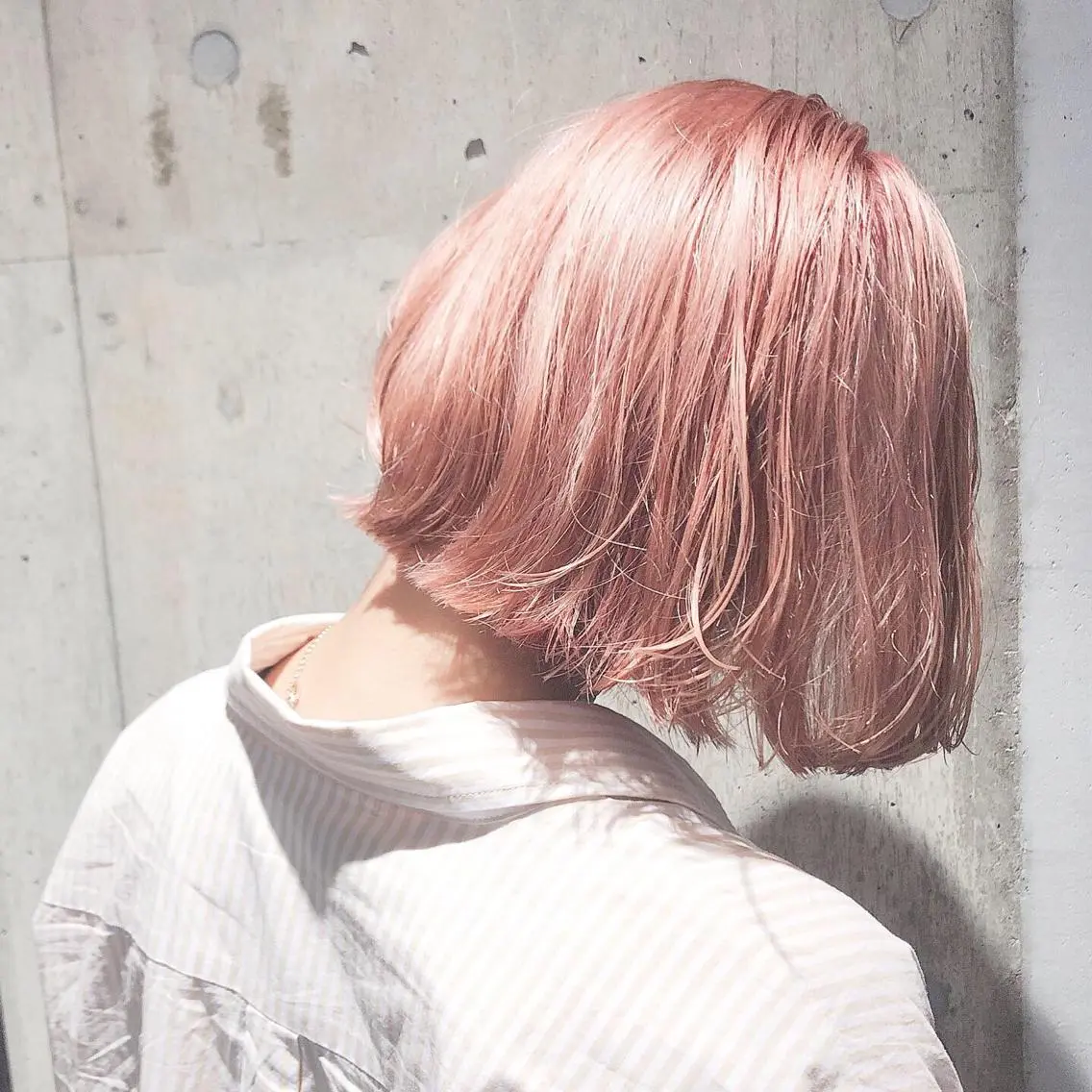 ミディアム カラー ブリーチ ケアブリーチ ヘアカラー 名田翼 / stylistのヘアスタイル