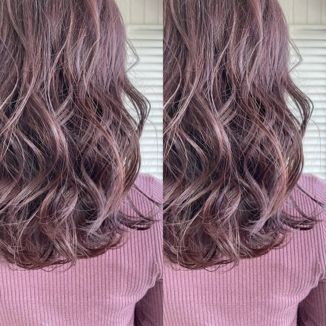 ロング カラー ピンクカラー ピンクパープル パープルカラー Snaly カラー特化ページのヘアスタイル