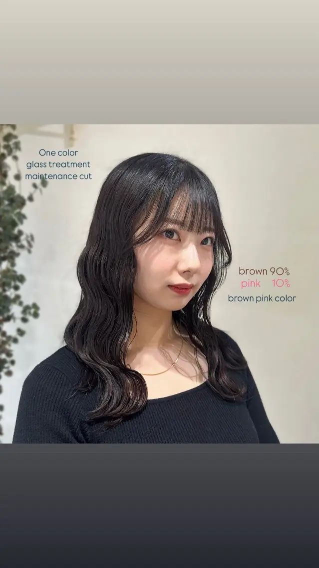 セミロング カラー カット ヘアカラー モテhair♡.* マツエク/さくら🍨のマツエク・マツパデザイン