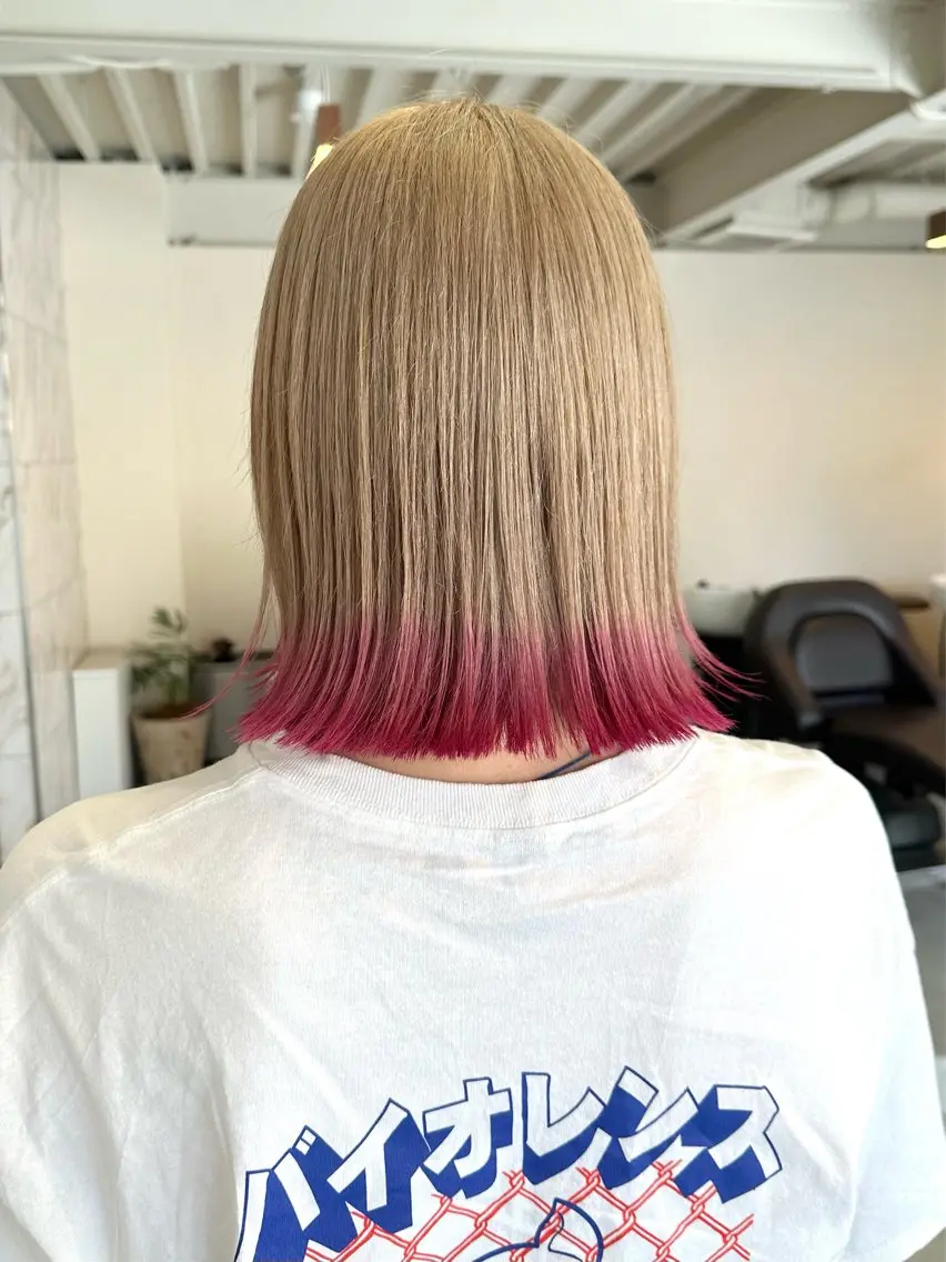 ショート カラー ハイトーン×似合わせ 🌱中川慎之介のヘアスタイル