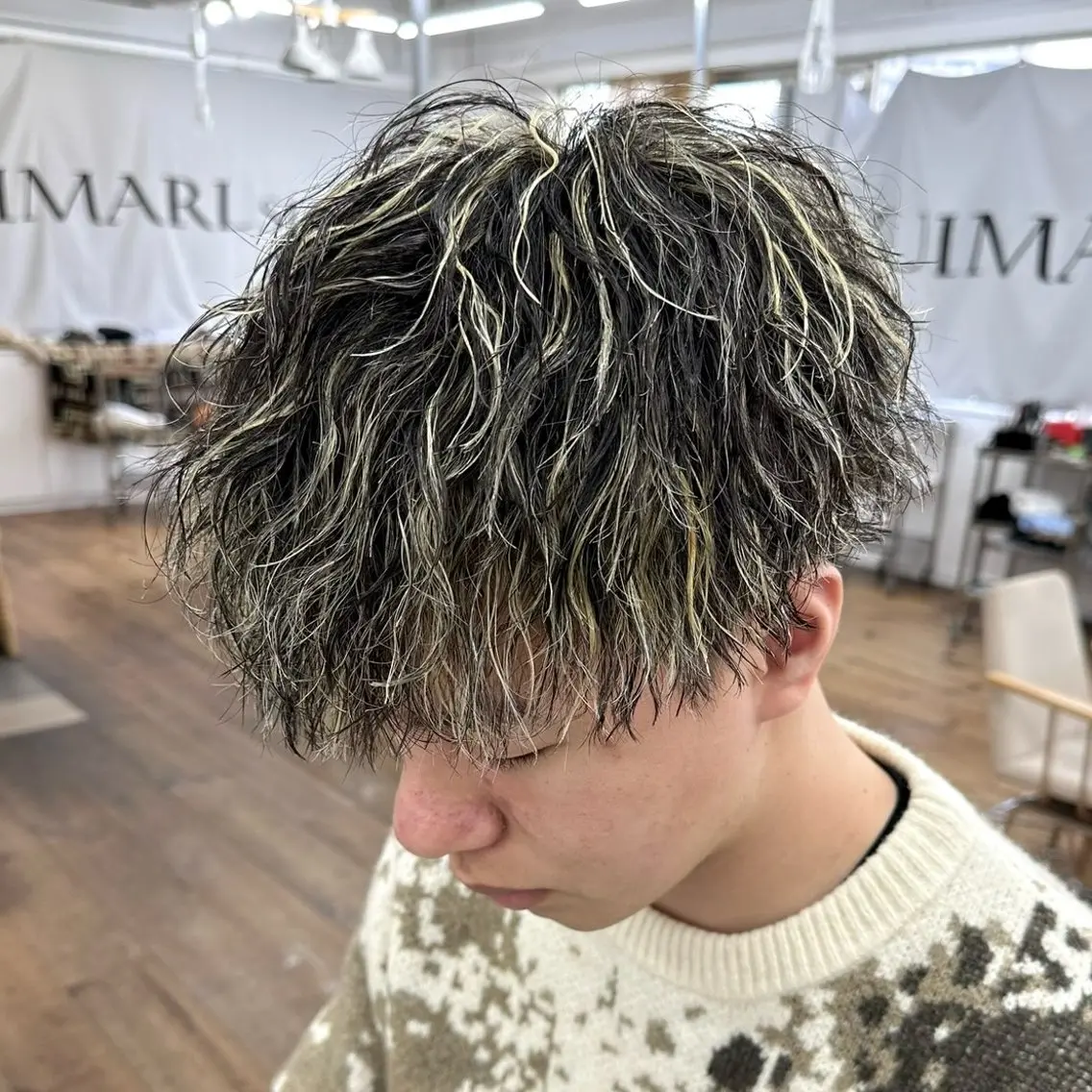 メンズカット + ツイストスパイラルパーマ💫【初回60%OFF】の写真