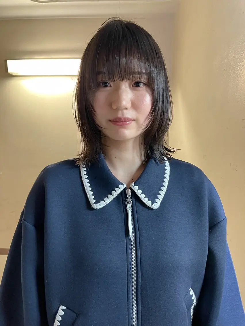 ミディアム カット ヘアカラー トリートメント ヘアセット 安部佑哉/ハイトーン /グランジ/レイヤーのヘアスタイル