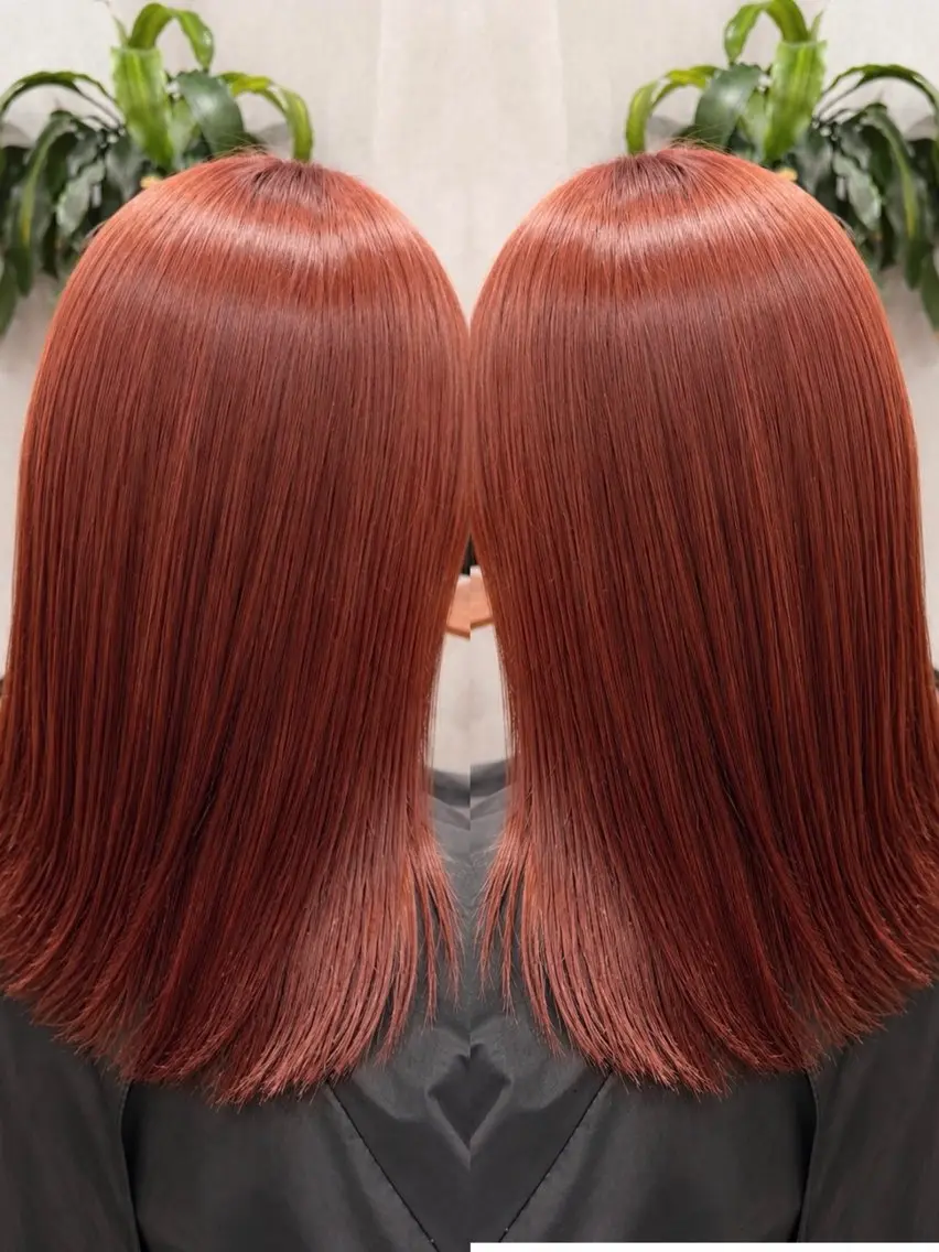 セミロング カラー ブリーチ ヘアカラー C'LD Hair トモヤのヘアスタイル