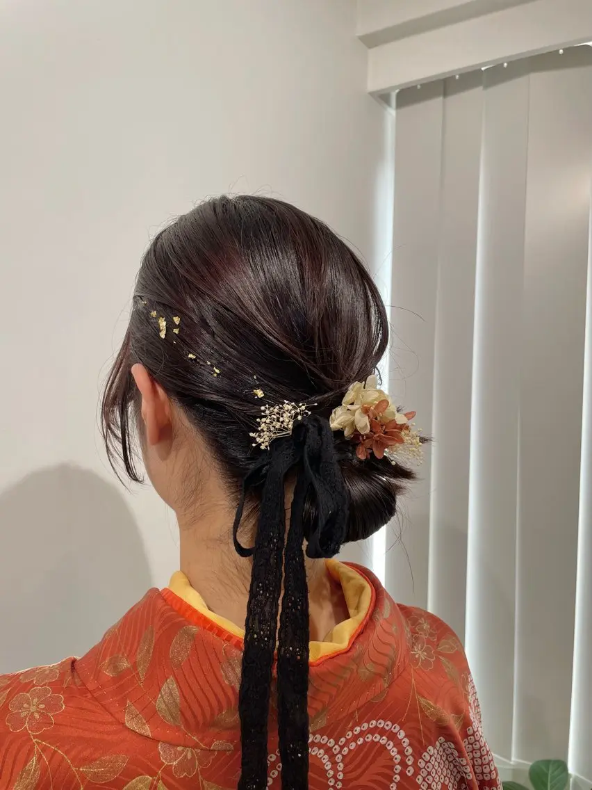 ヘアアレンジ 卒業式のヘアスタイル ヘアセット ひ な た⌇ elto 四条烏丸のヘアスタイル