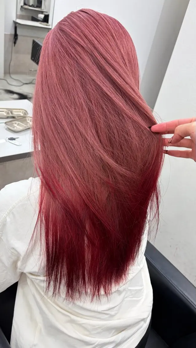 カラー ヘアカラー GiseL ハイトー ンSa_ya🎀のヘアスタイル
