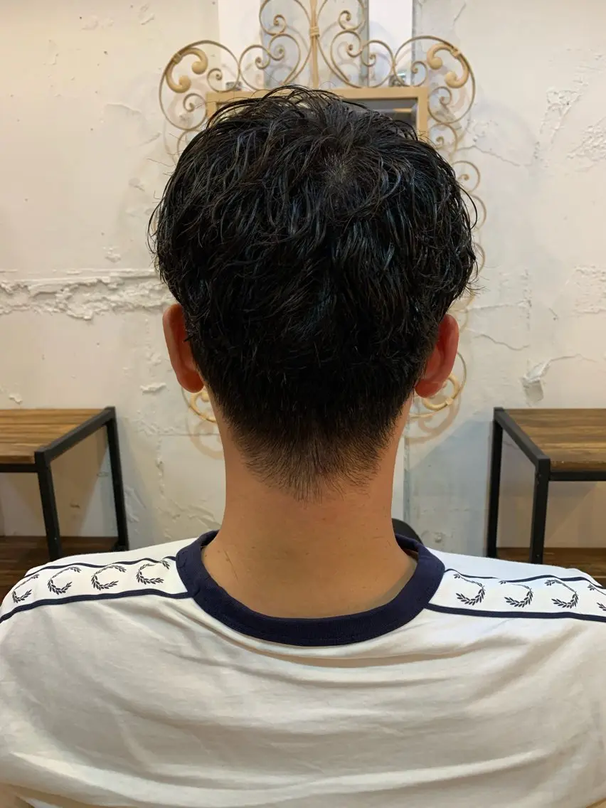 パーマ メンズ 透明感カラー/渋谷 chisaのヘアスタイル
