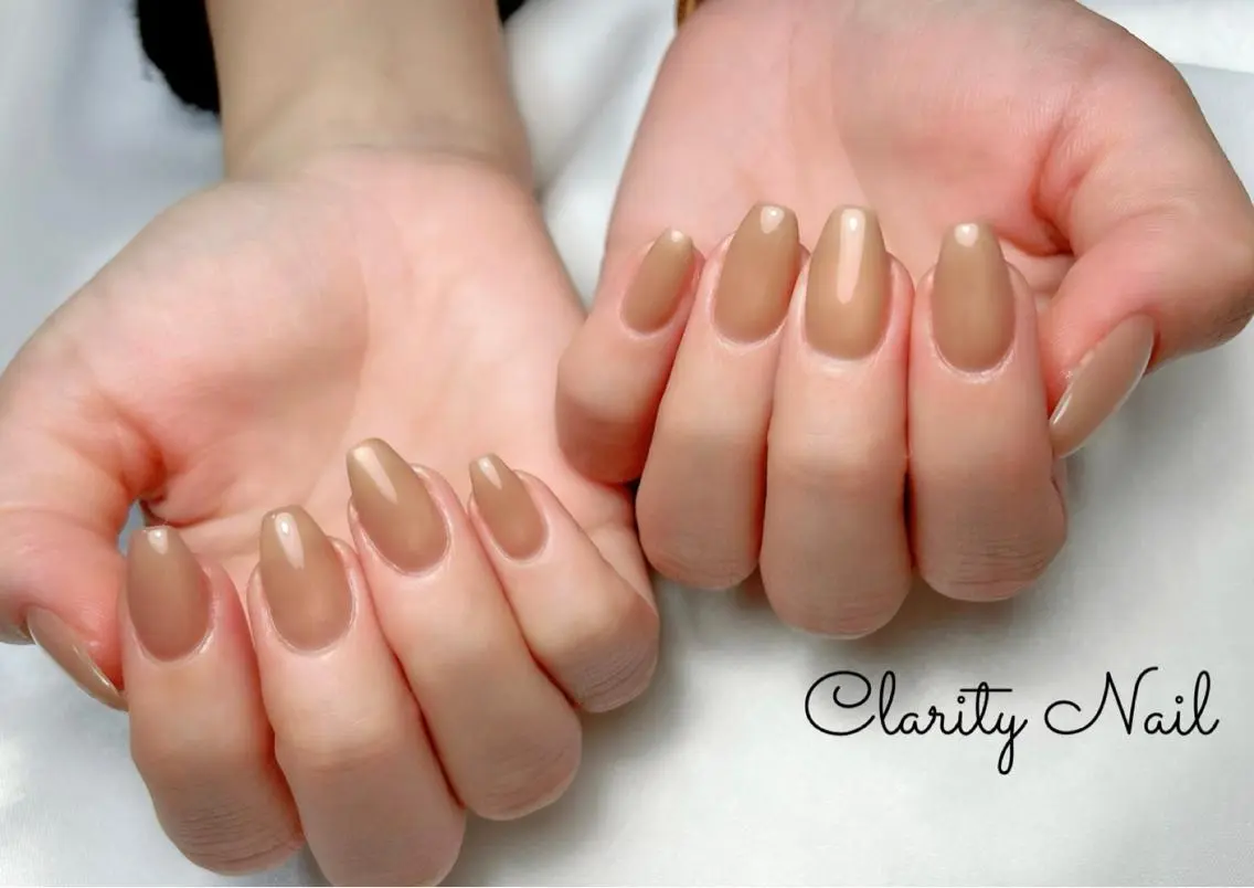 ネイル ミラーネイル ワンカラーネイル ハンドネイル Clarity Nailのネイルデザイン