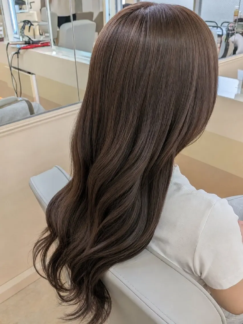 ロング カラー ブラウンカラー 透明感カラー 原田 来実🥜🍪のヘアスタイル