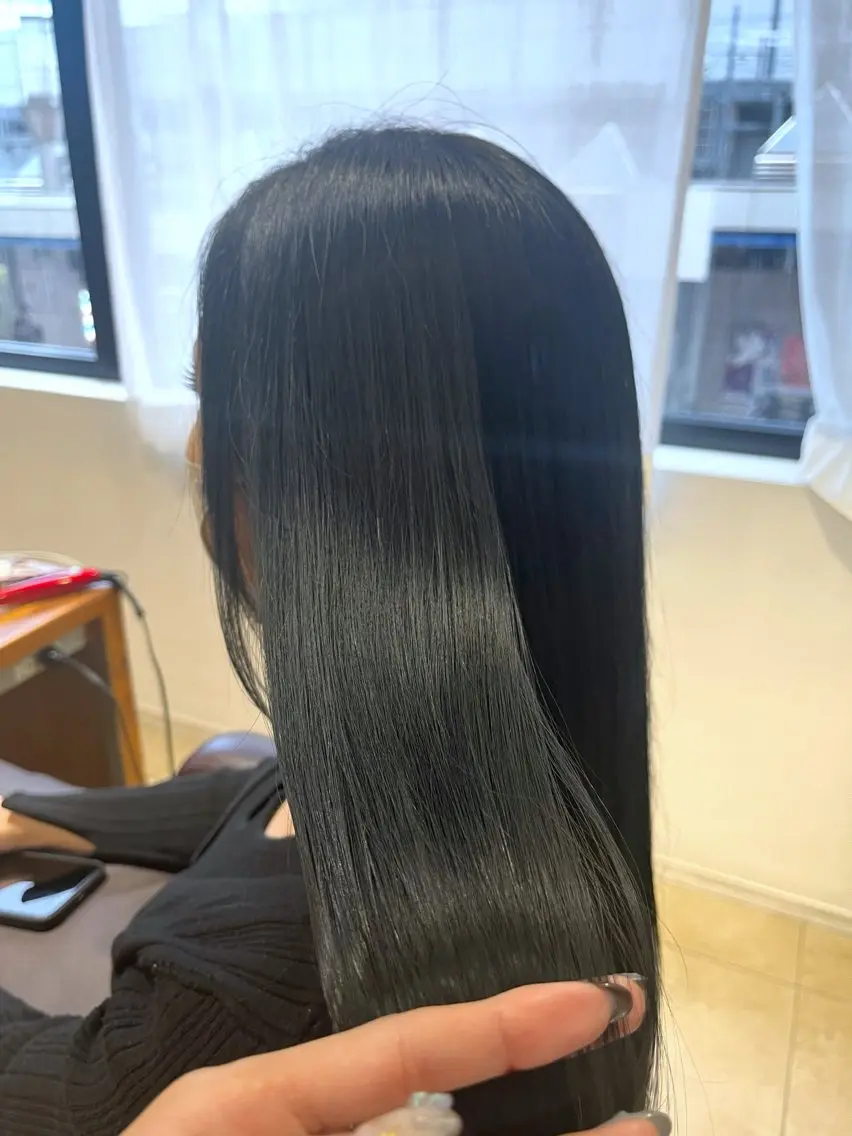 ロング 縮毛矯正 奥山 沙季(大井町)のヘアスタイル