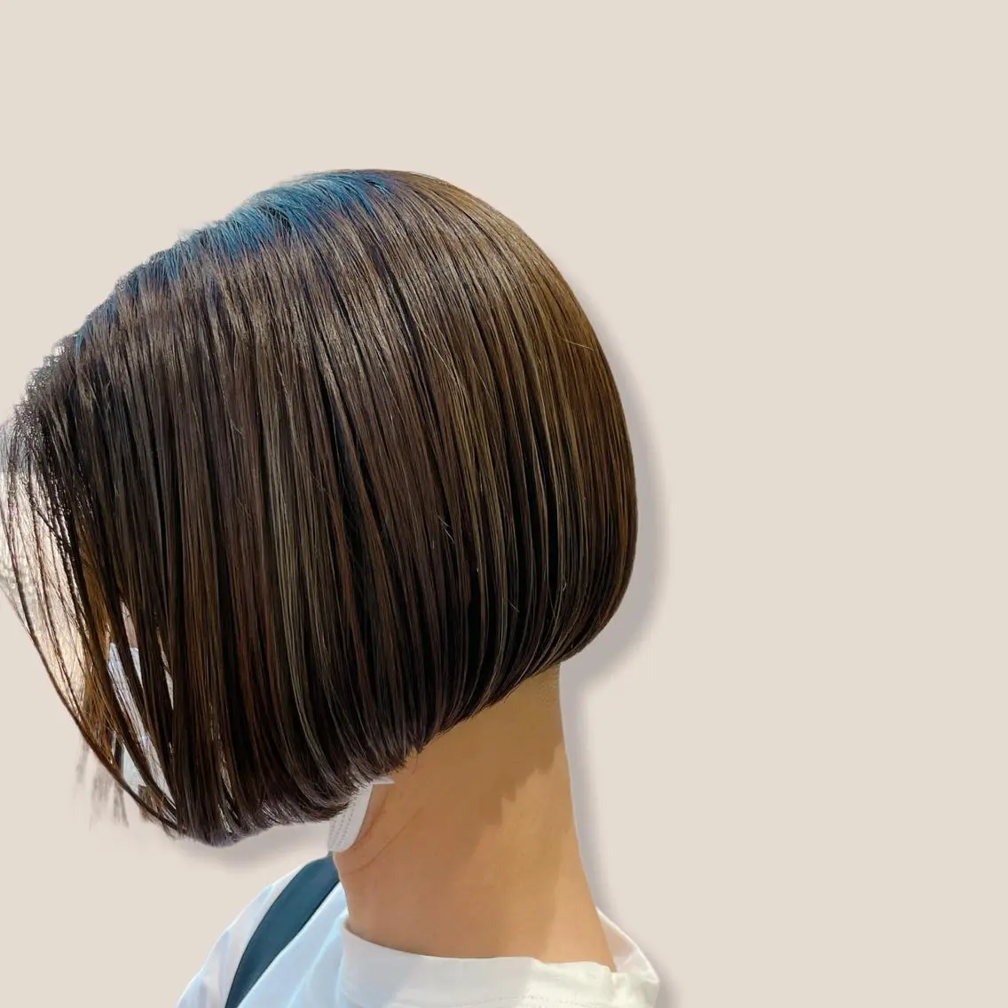 ショート カラー ハイライトカラー ボブ ハイライト コクブ アキヨのヘアスタイル