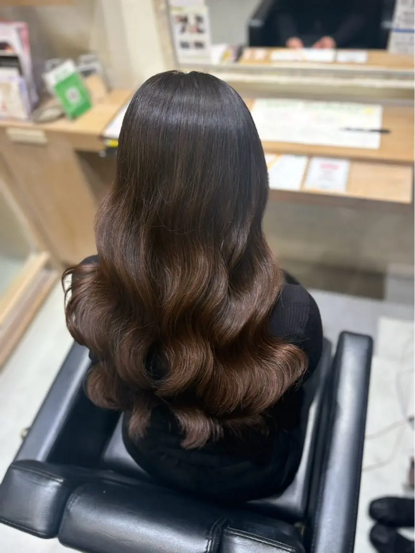 ロング ヘアカラー トリートメント 🎀ゆづき🌟 透明感/アレンジ💝のヘアスタイル