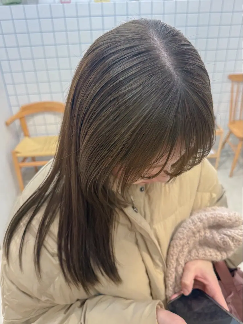 【当日予約可✩.*˚ 2/11 19時~🙆🏻⸝⋆】透明感カラー(ワンカラー)➕ライトトリートメントの写真