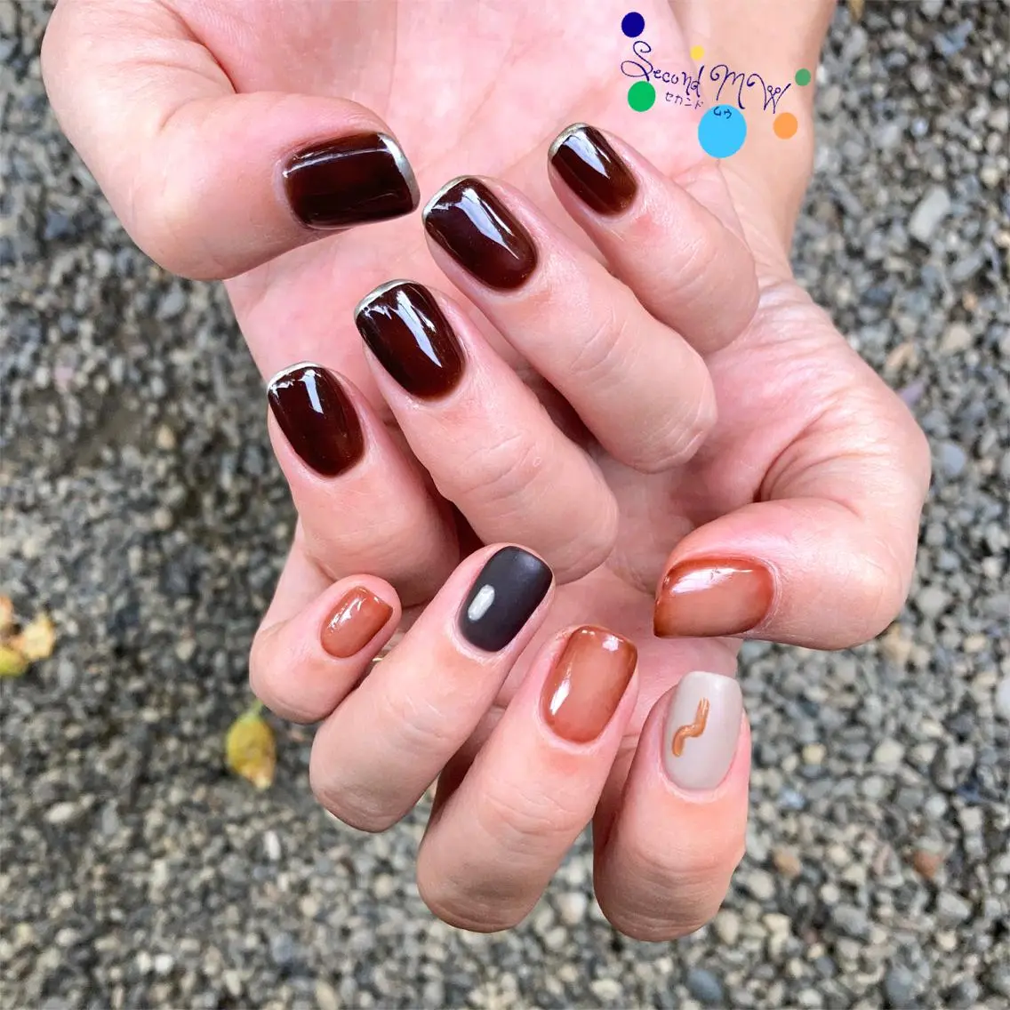 ネイル SecondMW _nail 川連のネイルデザイン
