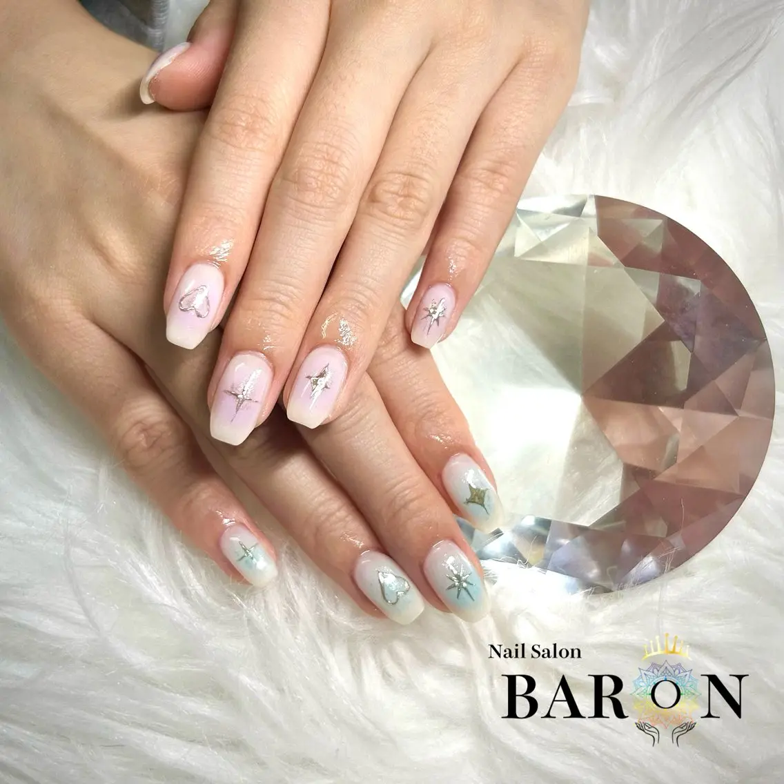 ネイル チークネイル ハンドネイル ♛︎BARON♛︎ SUMIRE.のネイルデザイン