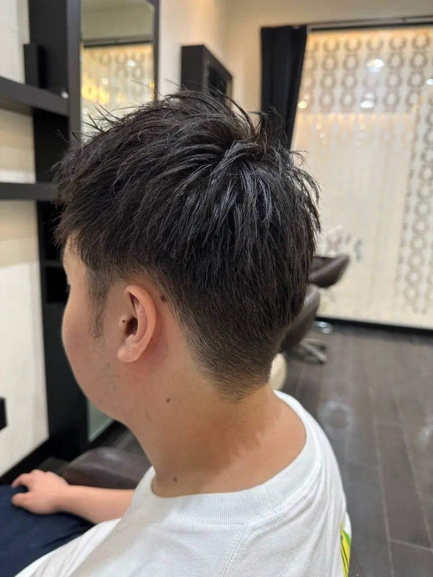 メンズ ナチュラルヘア 神田一瑳のヘアスタイル